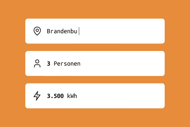 Daten eingeben und Tarif berechnen