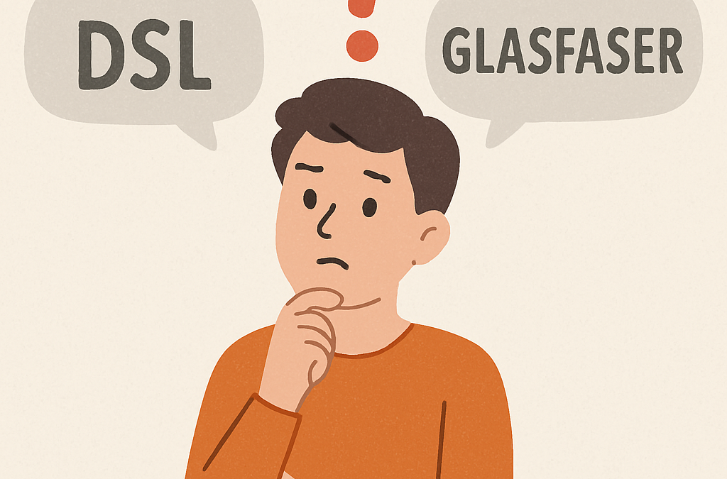 DSL vs. Glasfaser – Zwei Technologien, ein Ziel