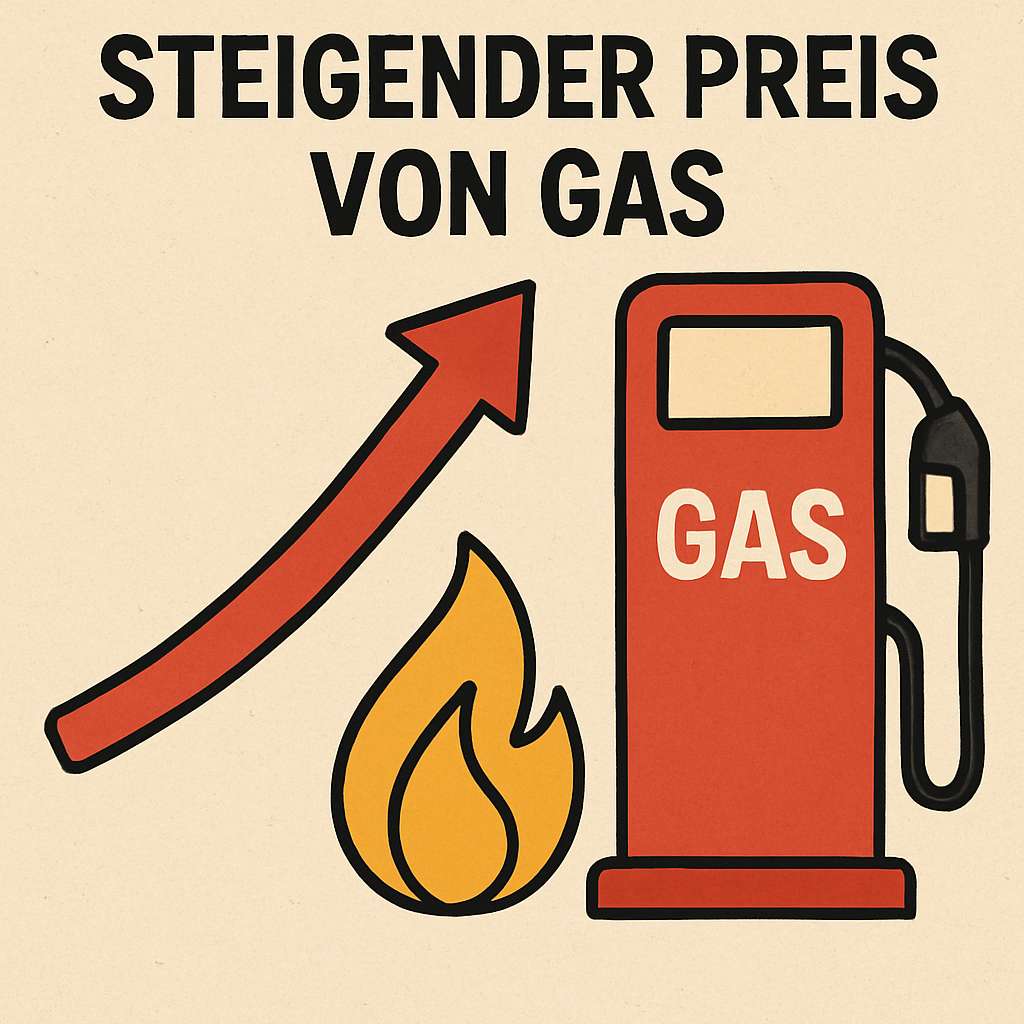 Geopolitische Konflikte & Steigender Gaspreis; animierte Abbildung