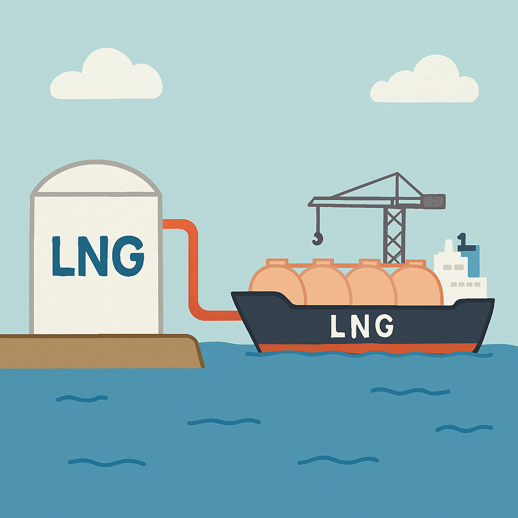 LNG-Gas; Schiff mit LNG