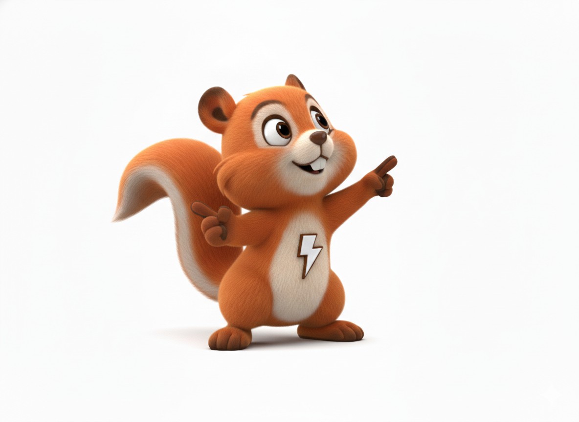 eichhörnchen_mascot_zeigt