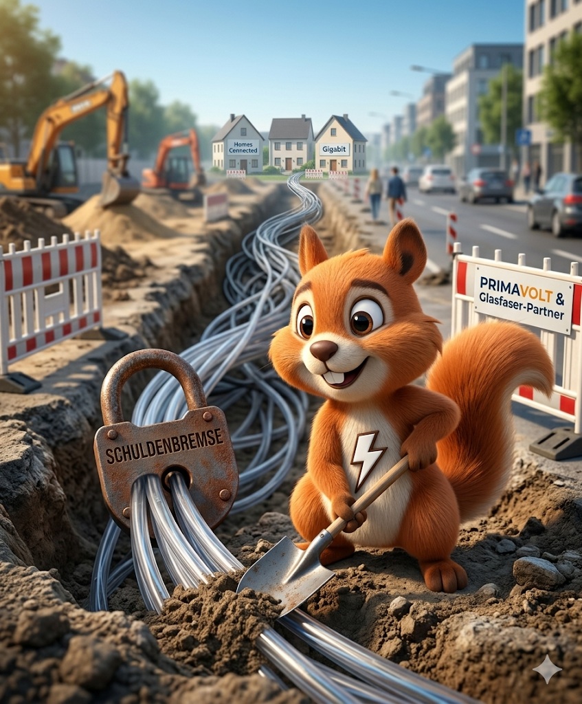 Glasfaser Ausbau und Schuldenbremse