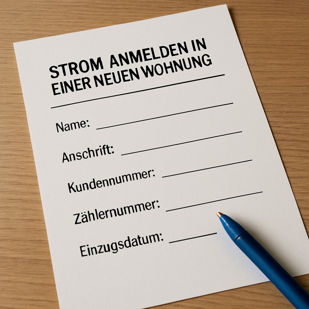Strom anmelden